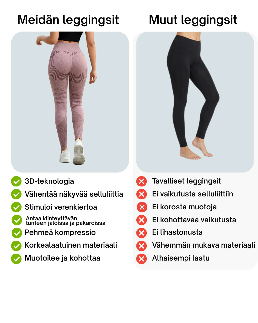 SLIMQ - Selluliitti leggingsit